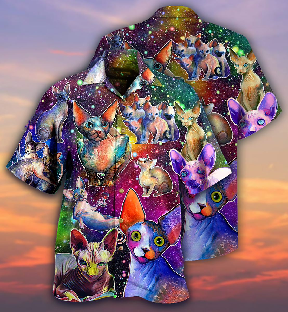Cat To The Galaxy And Back - Hawaiian Shirt - Reefox