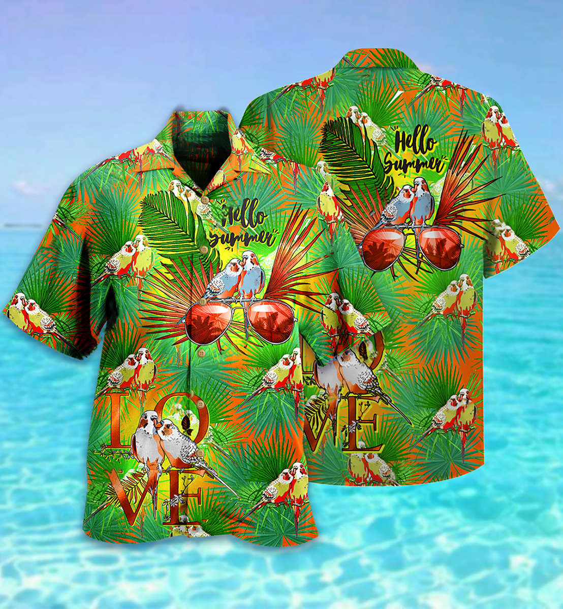 Parrot Hello Summer Style - Hawaiian Shirt - Reefox