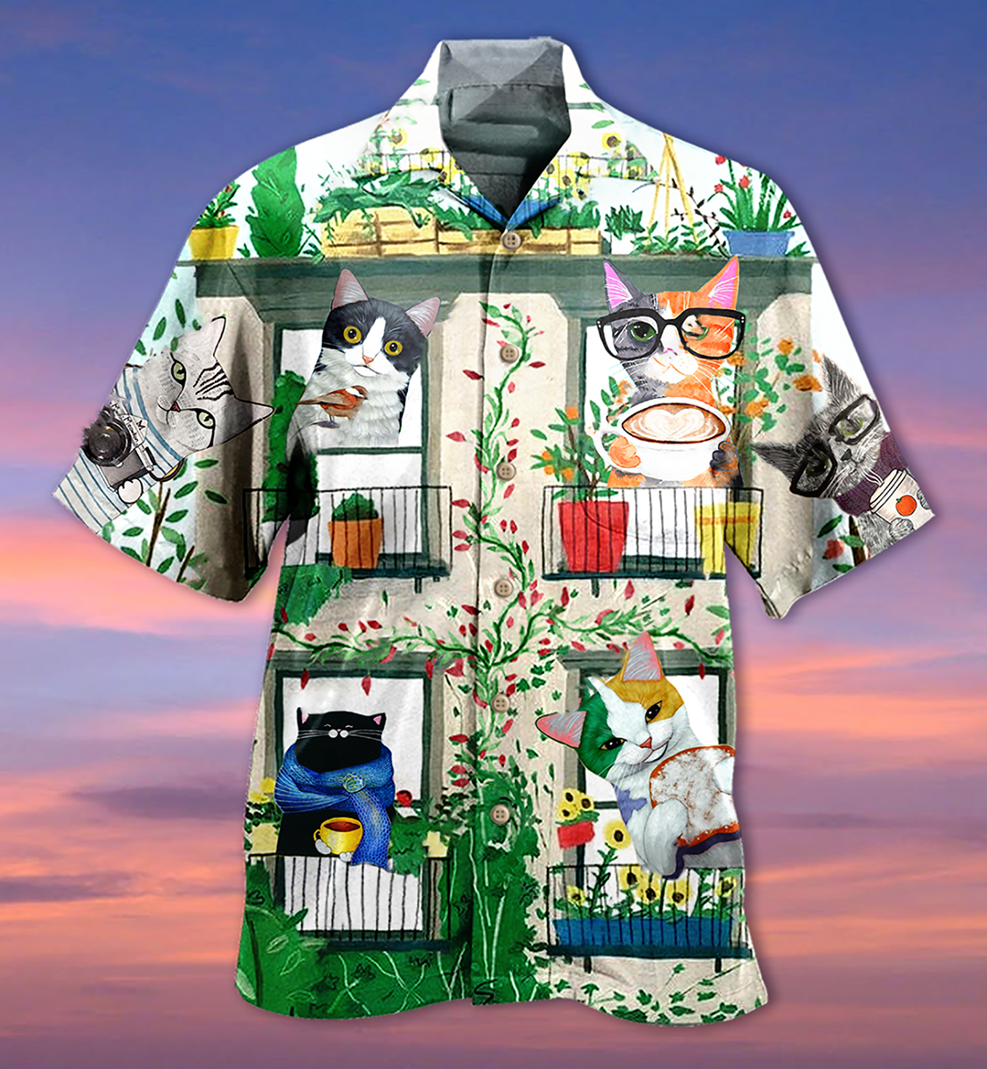 Cat Good Morning Fresh - Hawaiian Shirt - Reefox