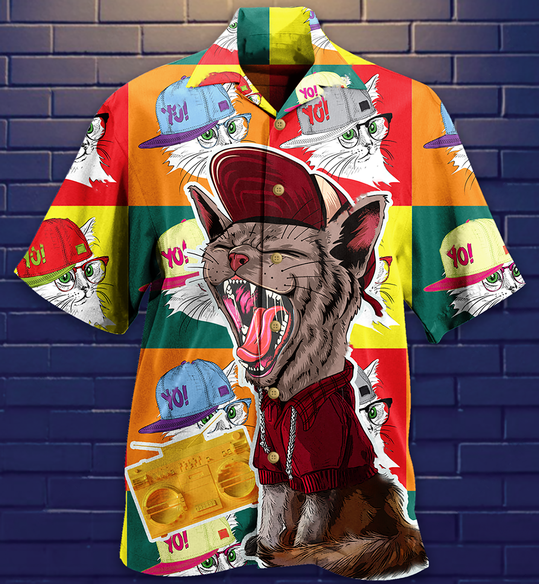 Cat Yo Yo Style - Hawaiian Shirt - Reefox