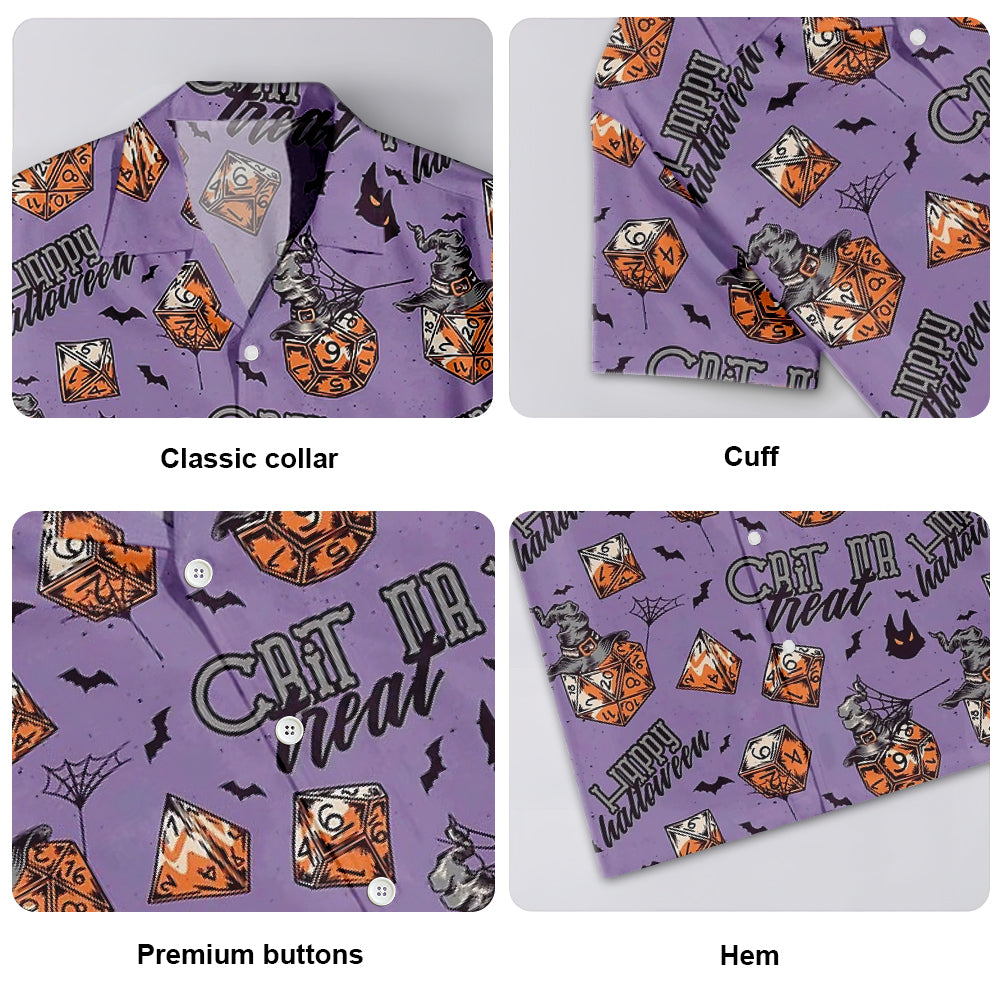 DnD Crit Or Treat Happy Halloween - Hawaiian Shirt