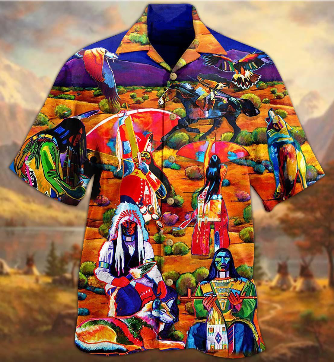 Native Human Love Red - Hawaiian Shirt - Reefox