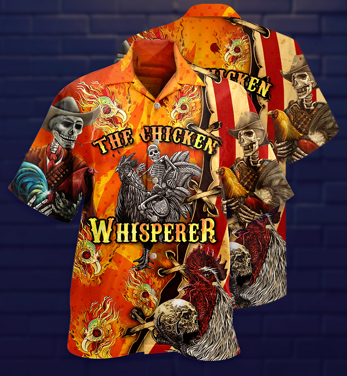 Chicken Fire The Chicken Whisperer - Hawaiian Shirt - Reefox