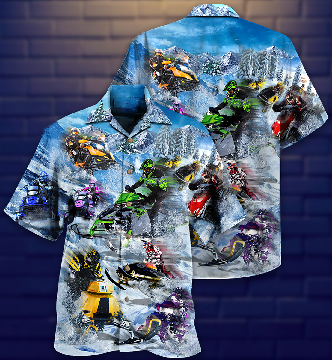 Sleigh And Snow - Hawaiian Shirt - Reefox