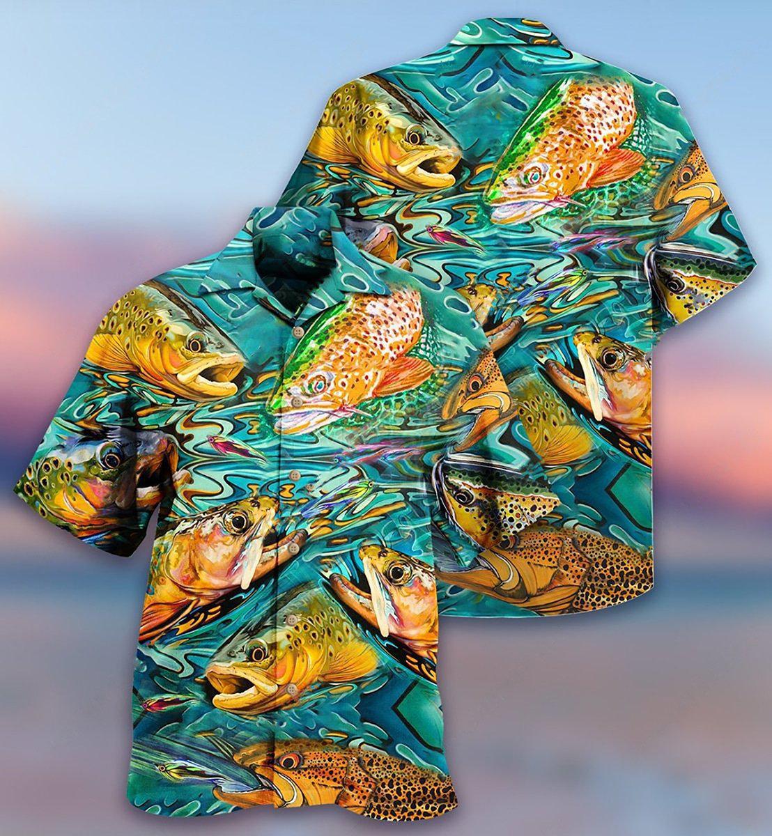 Fishing Fish Lover Water - Hawaiian Shirt - Reefox