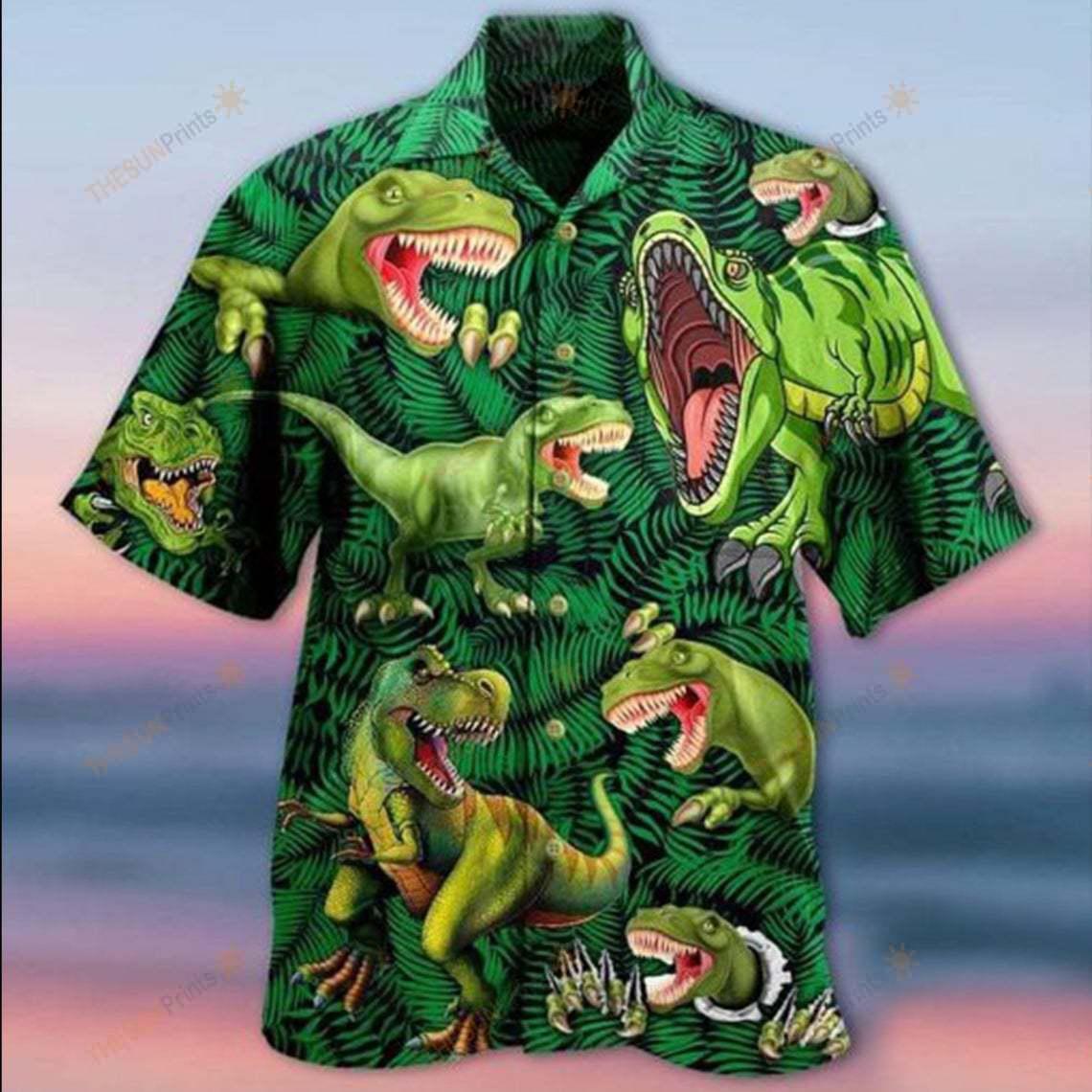 Dinosaur Strong Love Life Style - Hawaiian Shirt - Reefox
