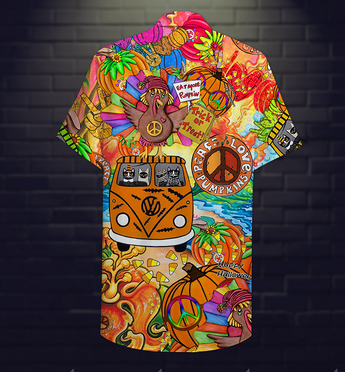 Hippie Pumpkins Mix Color - Hawaiian Shirt - Reefox