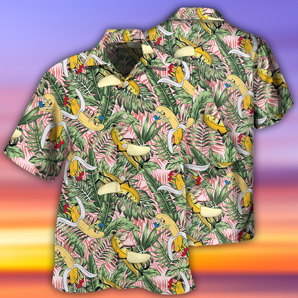 Fruit Banana Adult Humor - Hawaiian Shirt - Reefox
