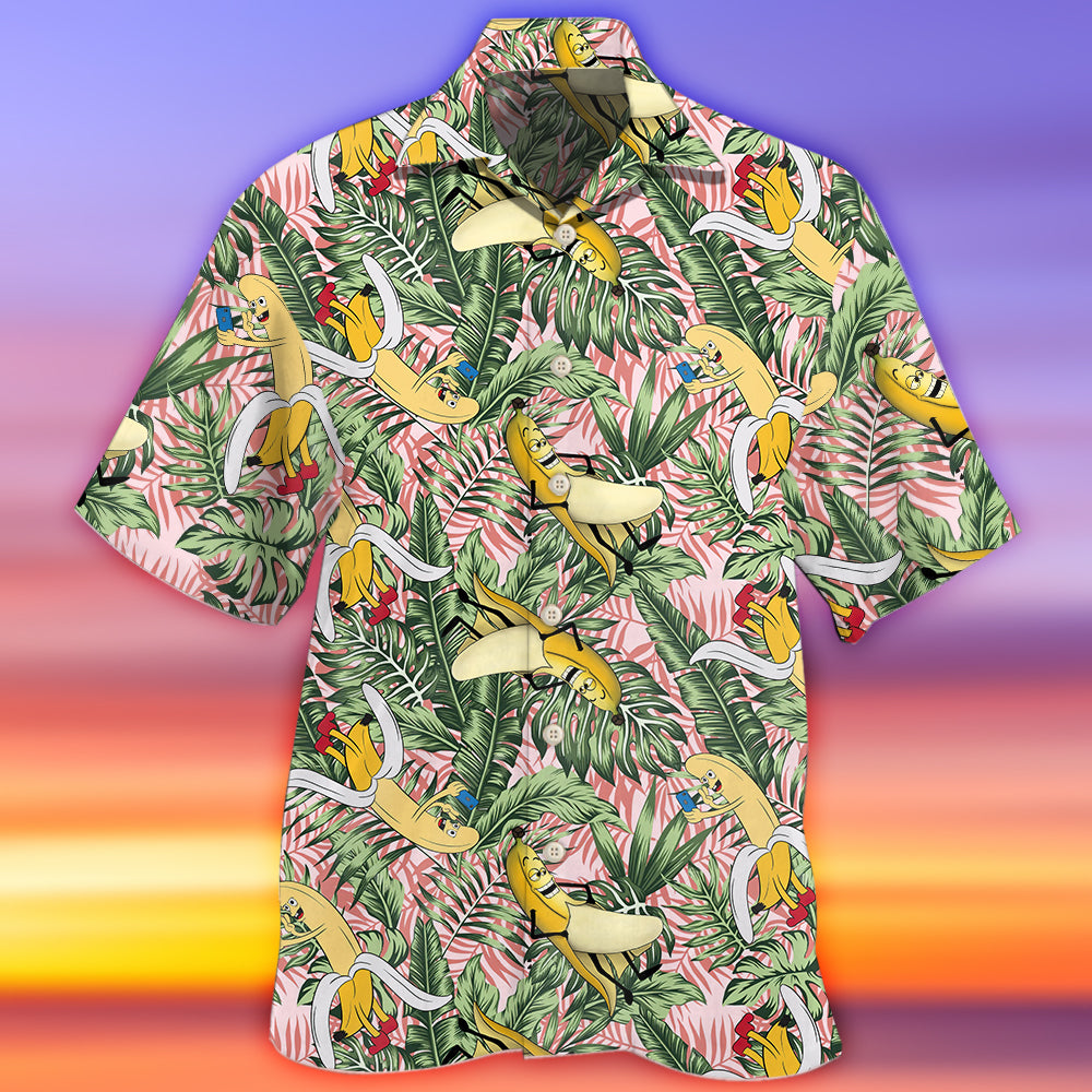 Fruit Banana Adult Humor - Hawaiian Shirt - Reefox