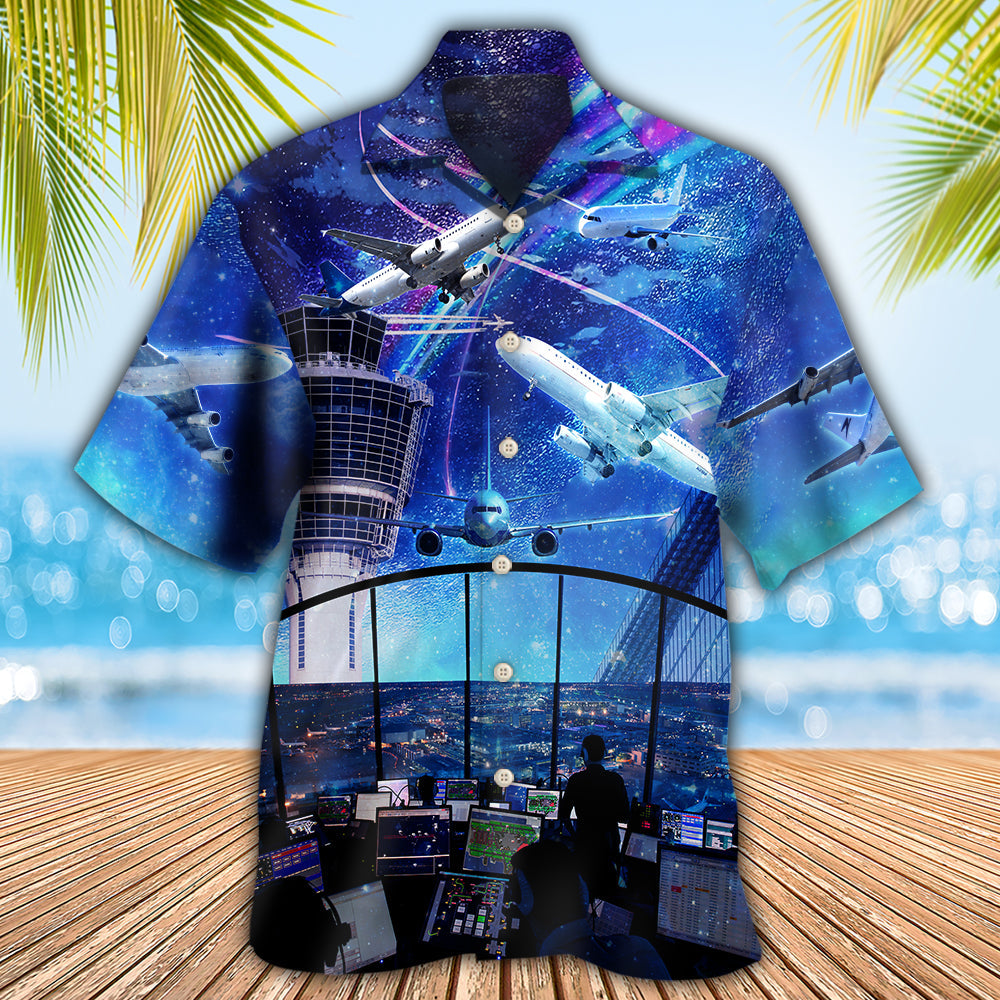 Airplane And Air Traffic Controller - Hawaiian Shirt - Reefox