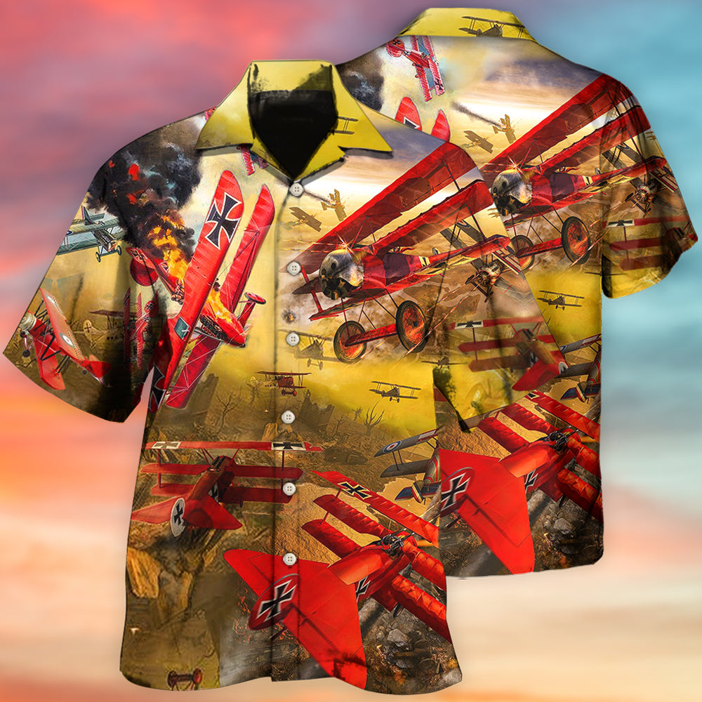 Airplane In The War Style - Hawaiian Shirt - Reefox