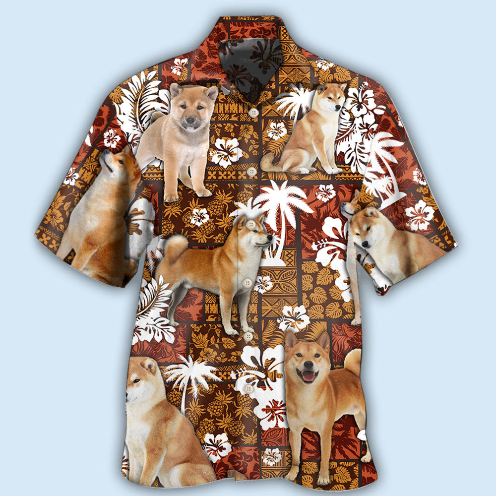 Akita Dog Lovely Tropical Style - Hawaiian Shirt - Reefox
