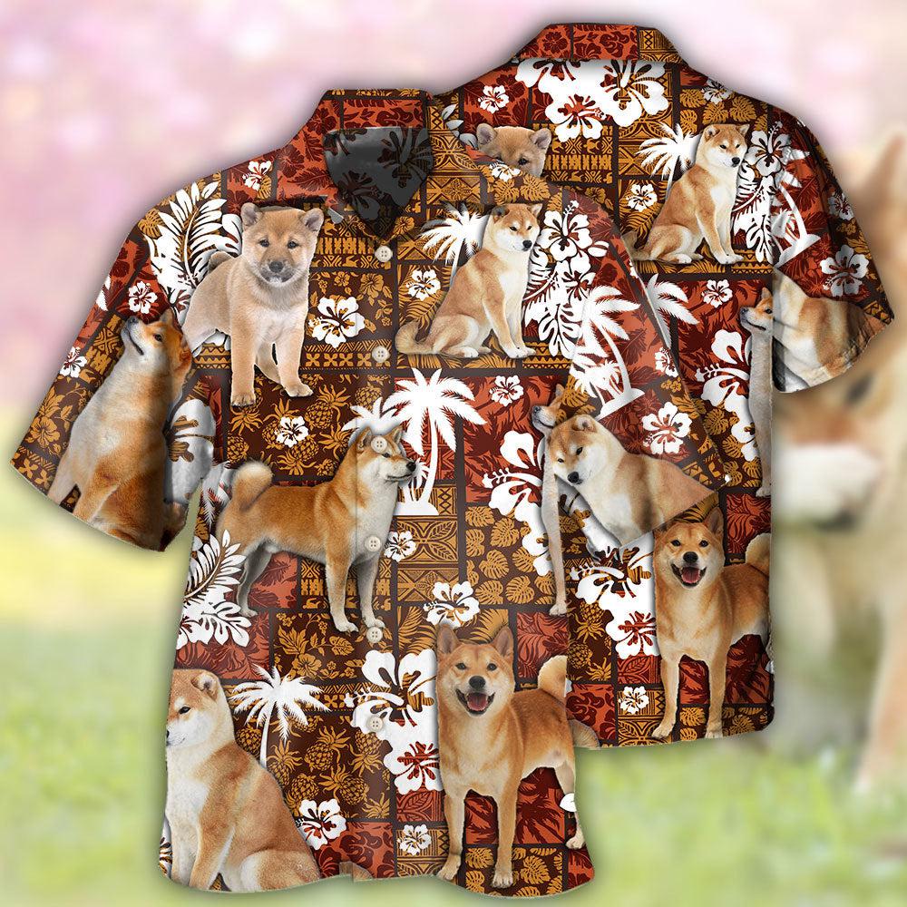 Akita Dog Lovely Tropical Style - Hawaiian Shirt - Reefox