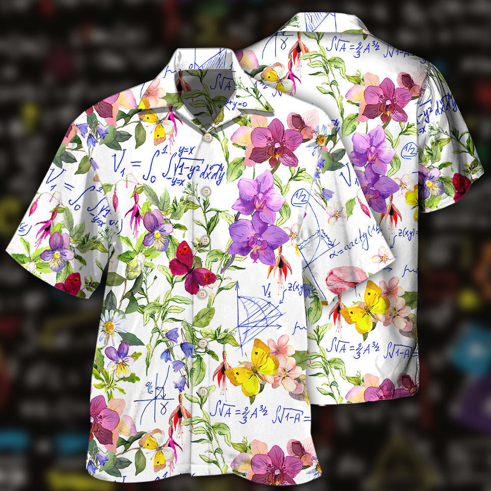 Math Floral Lovely Style - Hawaiian Shirt - Reefox