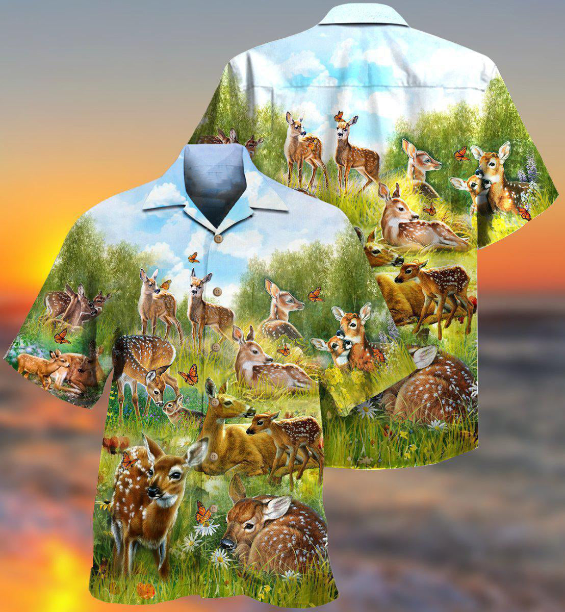 Hunting All Life Desereves Life Stop Hunting Deer - Hawaiian Shirt - Reefox