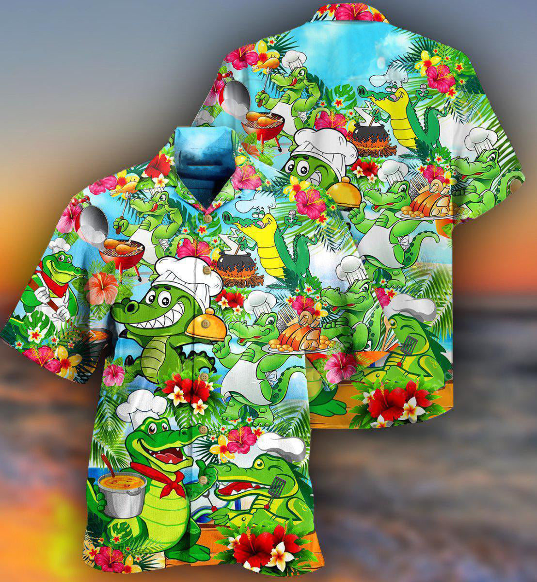 Chef Animals Alligator - Hawaiian Shirt - Reefox