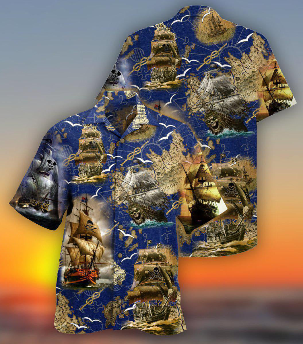Ship Amazing Pirate Ship - Hawaiian Shirt - Reefox