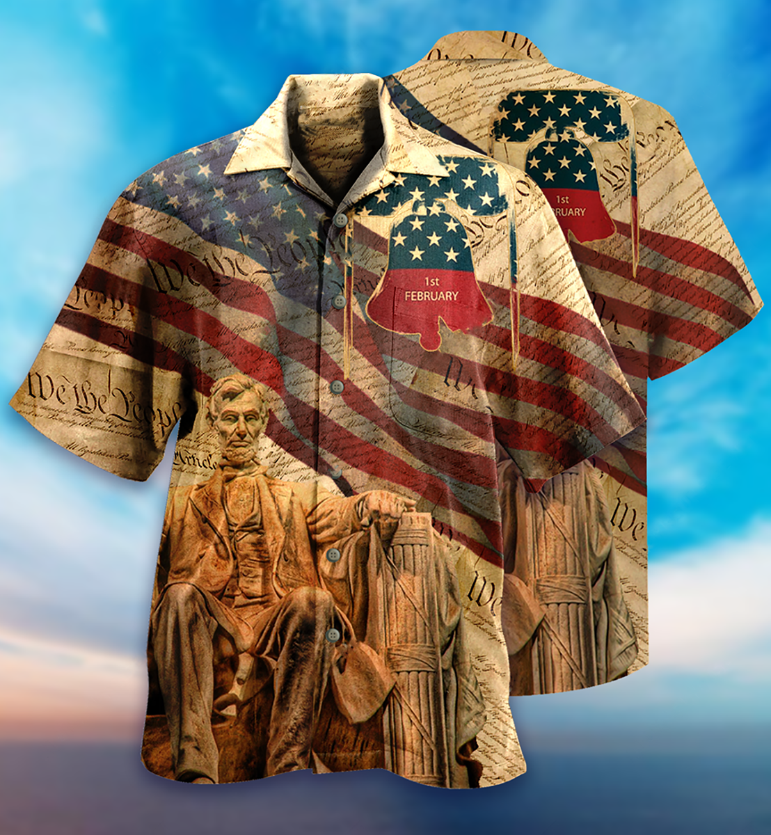 America Love Day Freedom - Hawaiian Shirt - Reefox