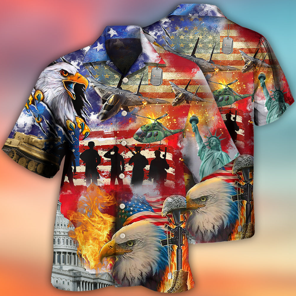 Veteran Independence Day American - Hawaiian Shirt - Reefox