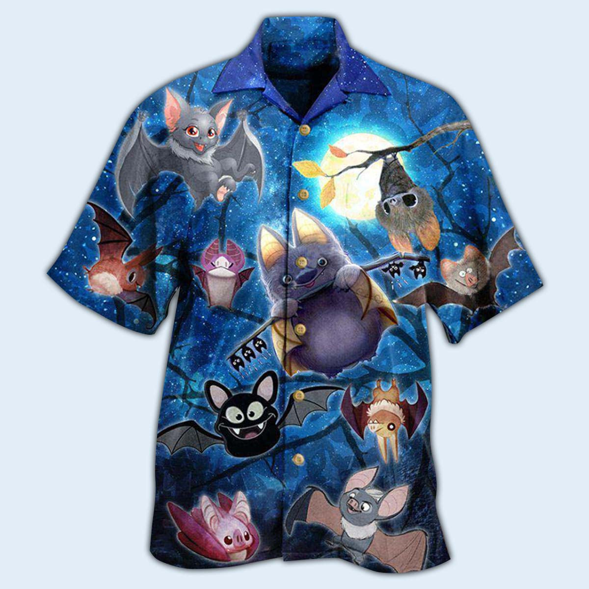 Bat Cute Bats Of The Night Not Scared But Cute - Hawaiian Shirt - Reefox
