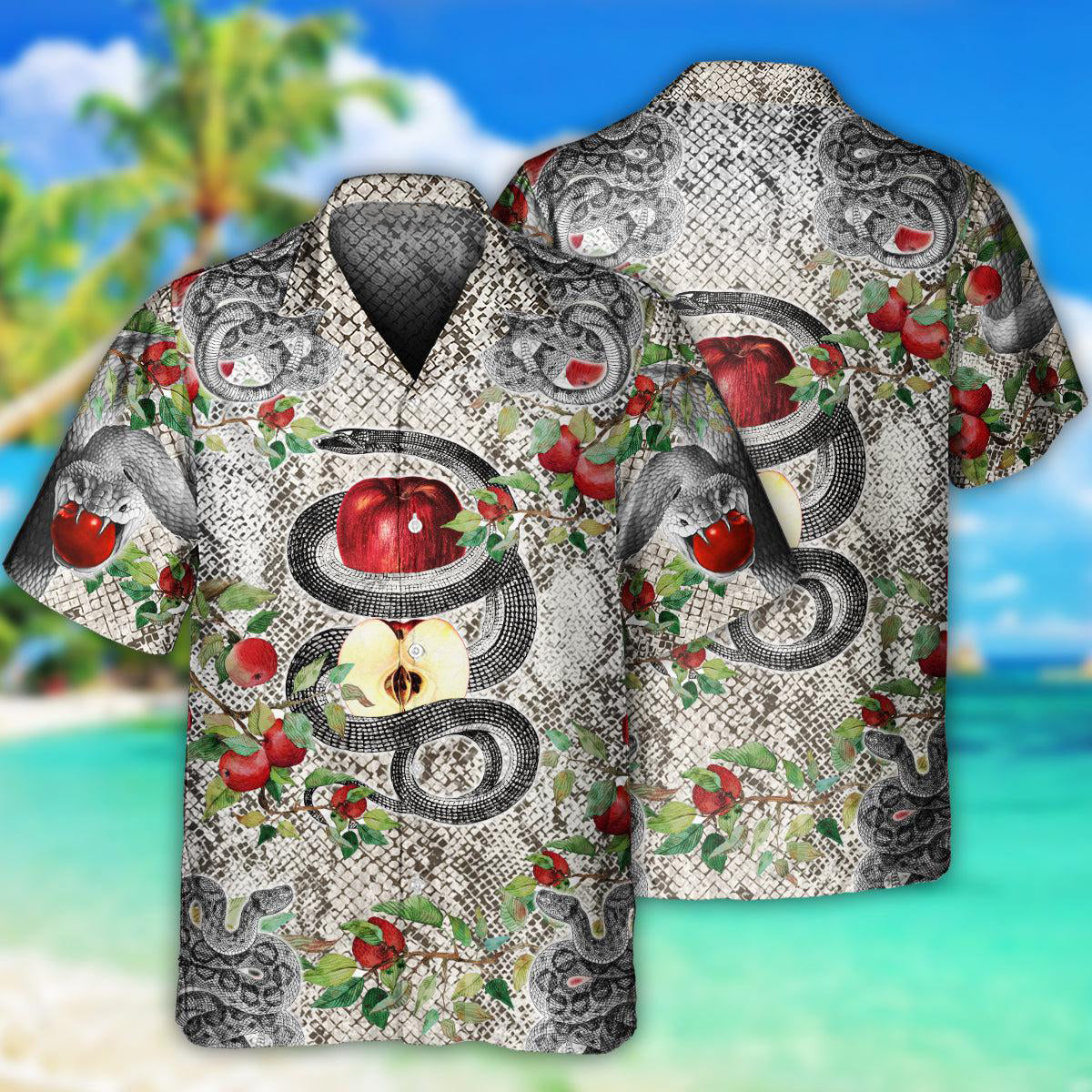 Snake Animals Garden Of Eden Snake - Hawaiian Shirt - Reefox