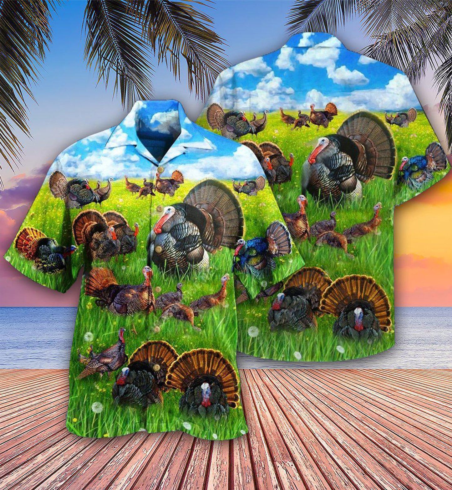 Turkey Animals Life Is Better With A Turkey - Hawaiian Shirt - Reefox