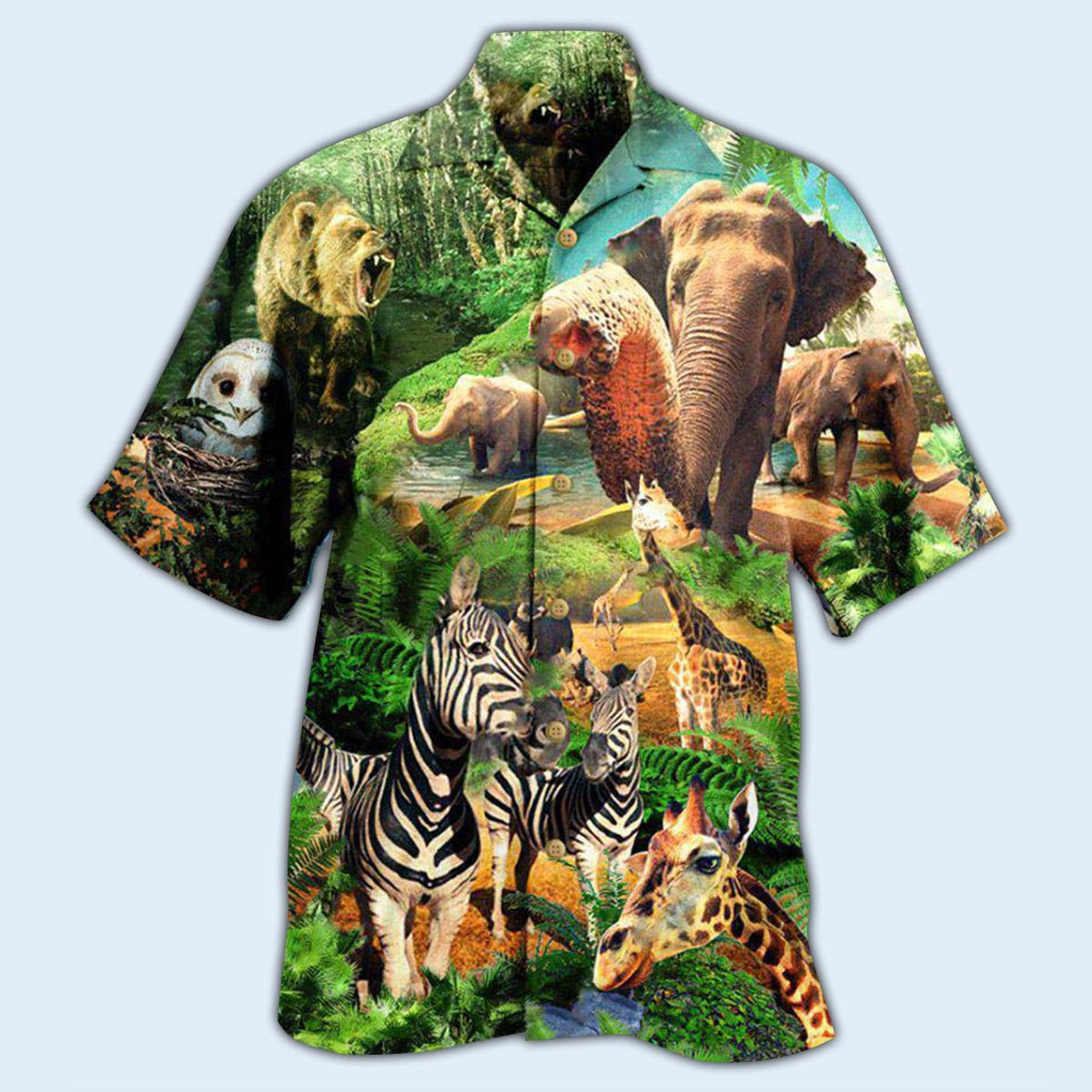 Animals Love And Conserve Our Wildlife and Diversity - Hawaiian Shirt - Reefox