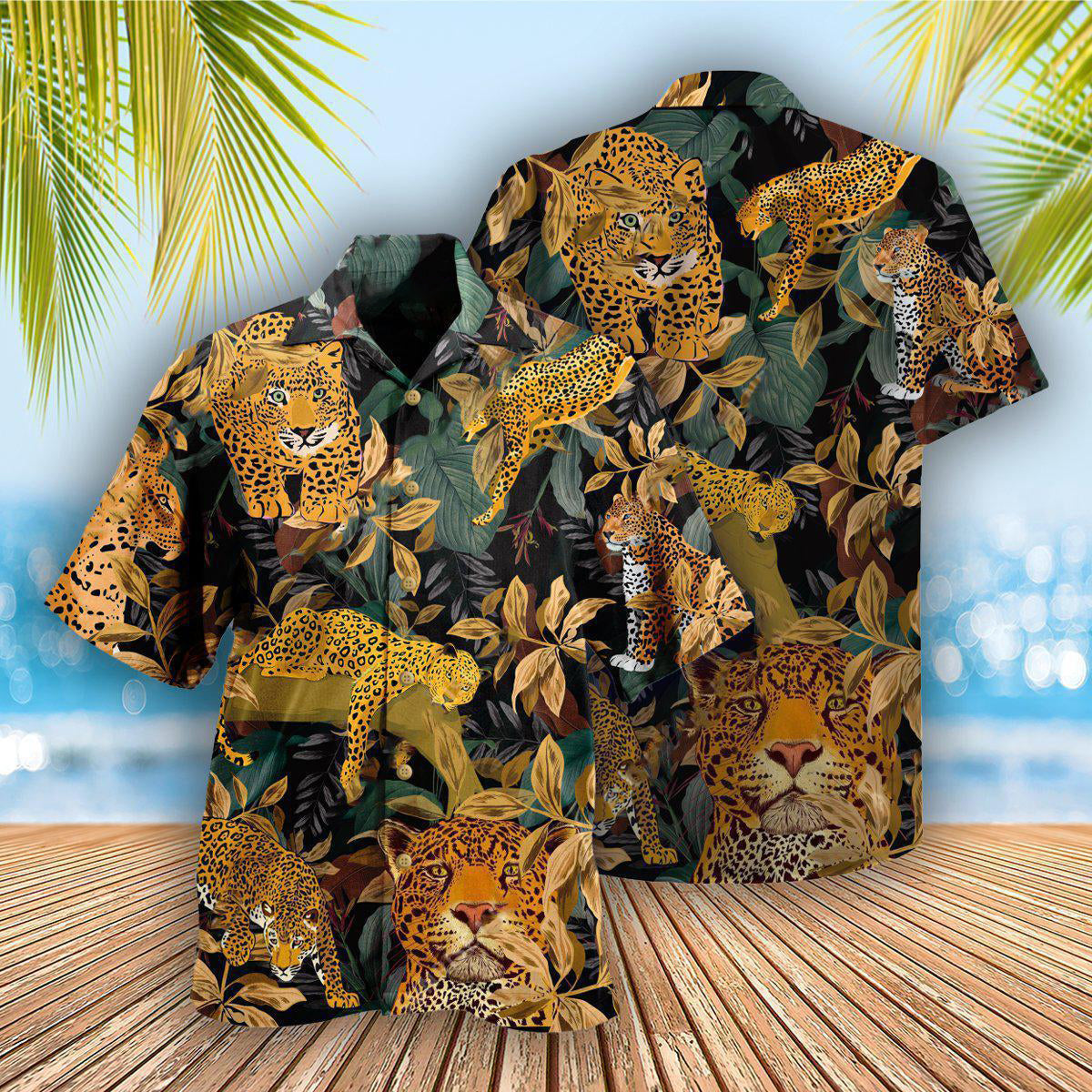Leopard Animals Proud Leopard Natural Print - Hawaiian Shirt - Reefox