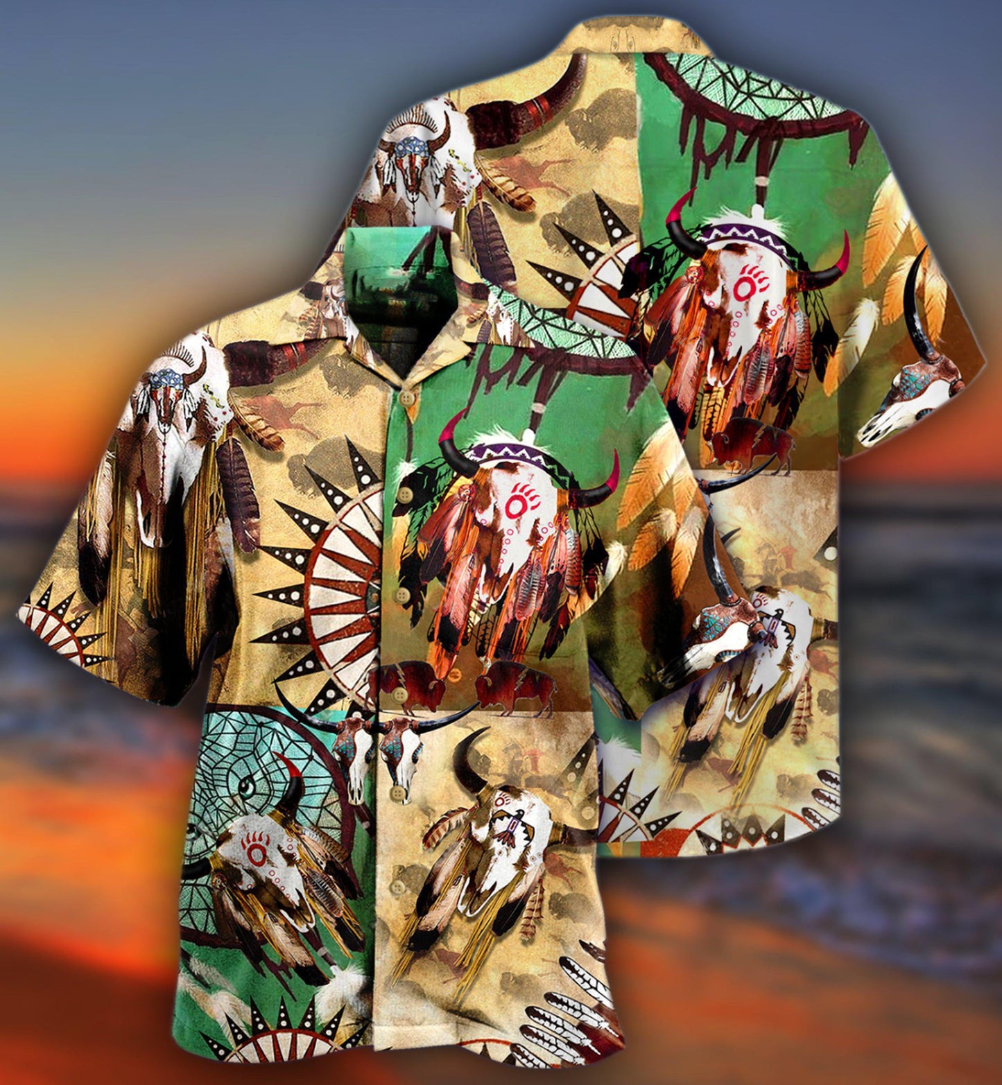 Native American Awesome Spirit Cool - Hawaiian Shirt - Reefox
