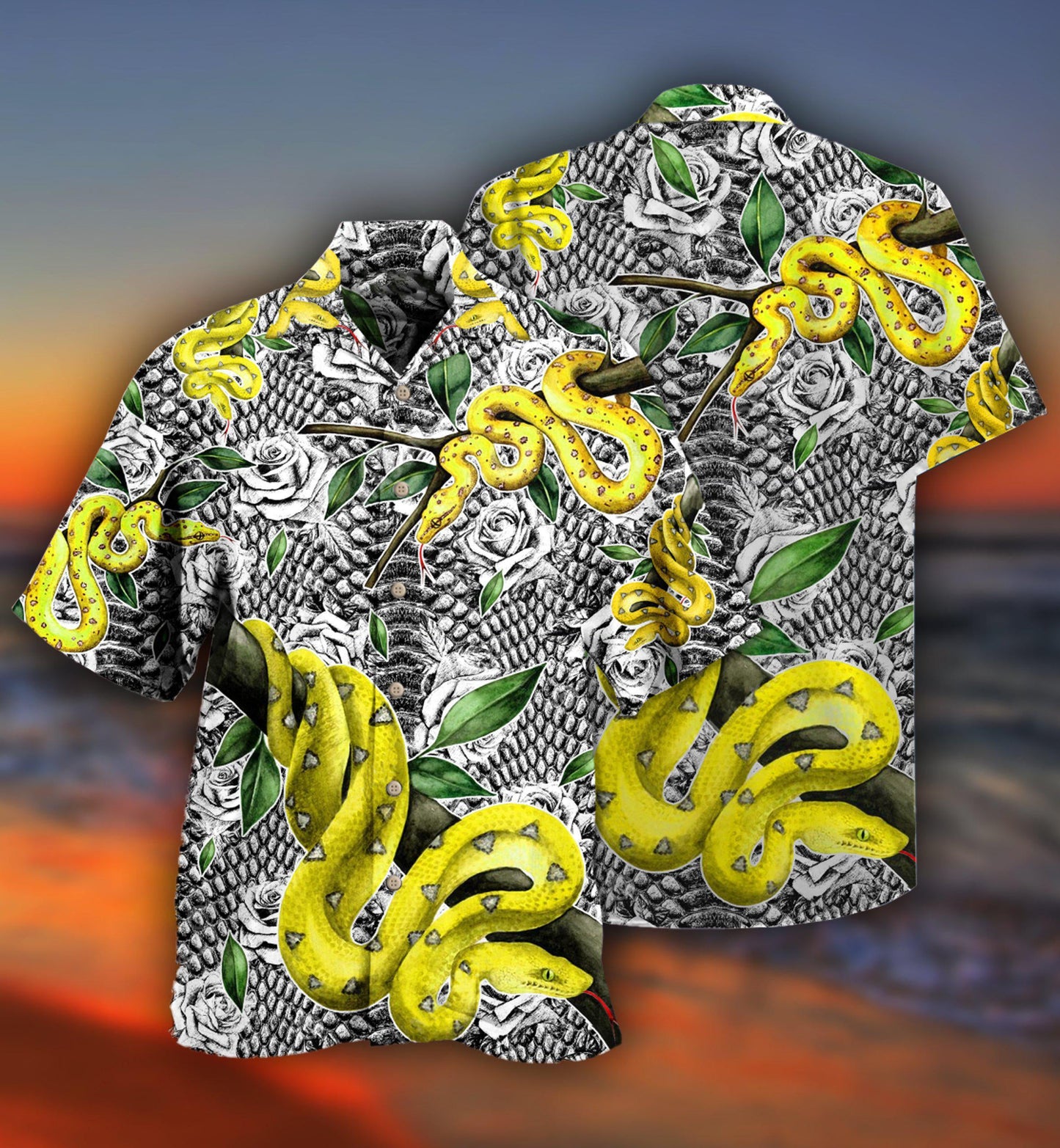 Snake Animals Awesome Snake - Hawaiian Shirt - Reefox