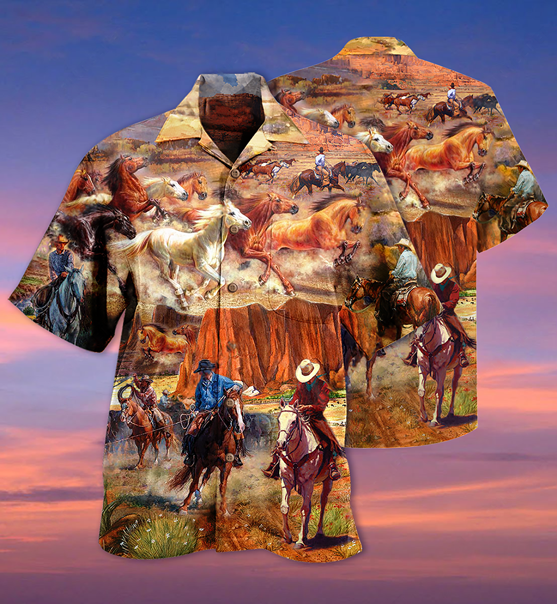 Cowboy Love Life Love Cool - Hawaiian Shirt - Reefox