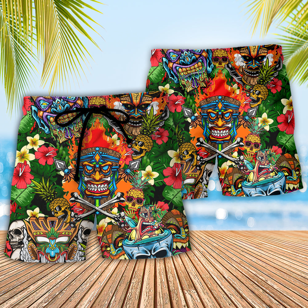 Skull I Came Into This World To Do Two Things Piss People Off And Make People Smile Which Lucky One Are You - Beach Short