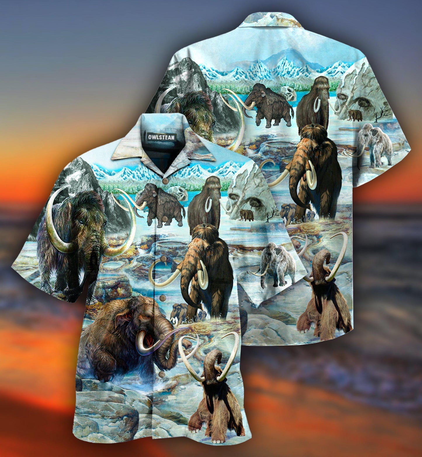 Mammoth Animals Back To Time Mammoth Alive - Hawaiian Shirt - Reefox
