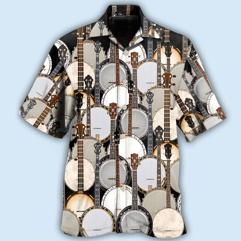 Banjo Love Music Pattern - Hawaiian Shirt - Reefox