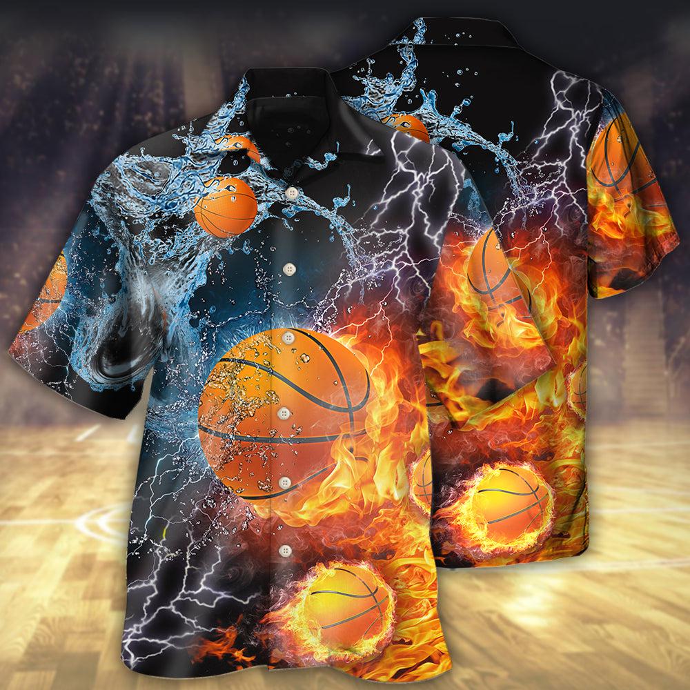 Basketball Fire And Water - Hawaiian Shirt - Reefox