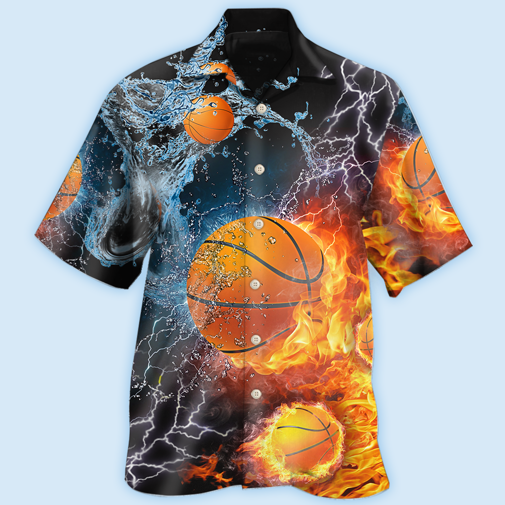 Basketball Fire And Water - Hawaiian Shirt - Reefox