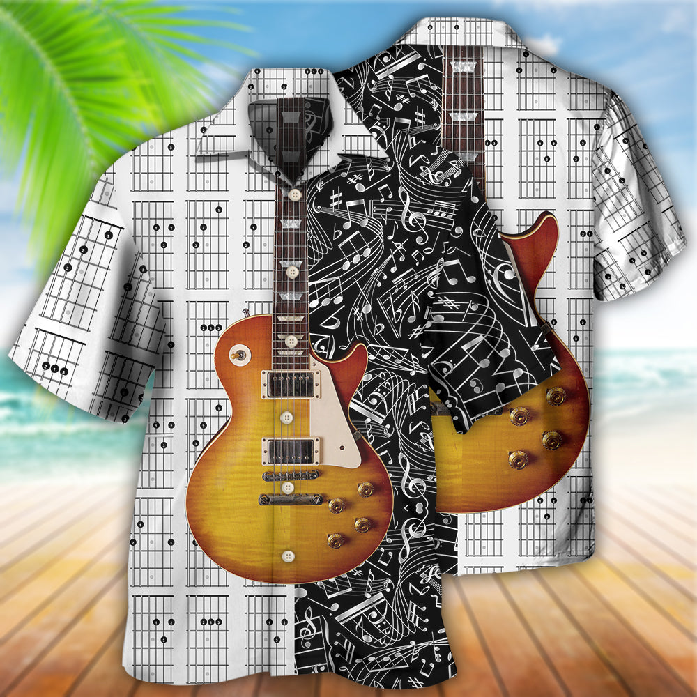 Guitar Bass Guitar Musician - Hawaiian Shirt - Reefox