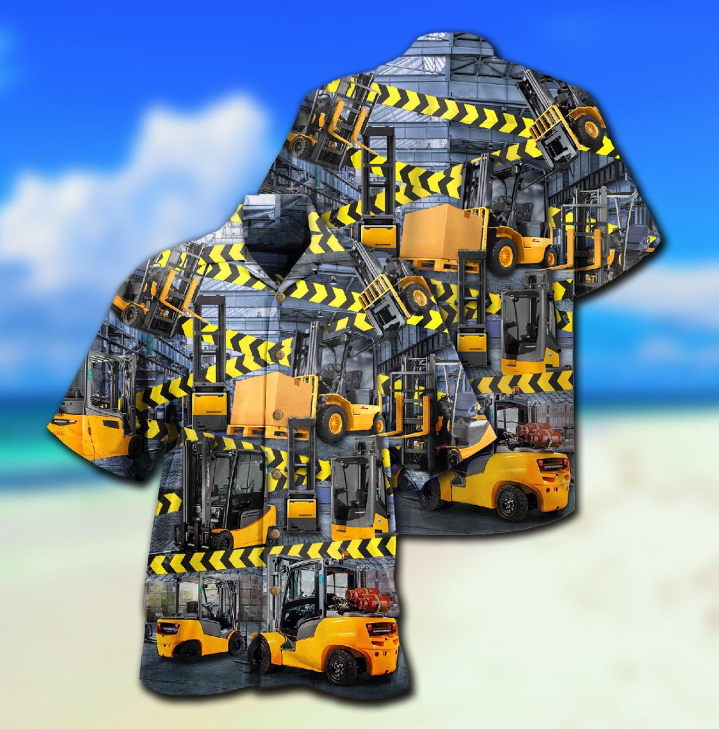 Truck Be Careful For Yellow Klift Trucks Are Coming Here - Hawaiian Shirt - Reefox