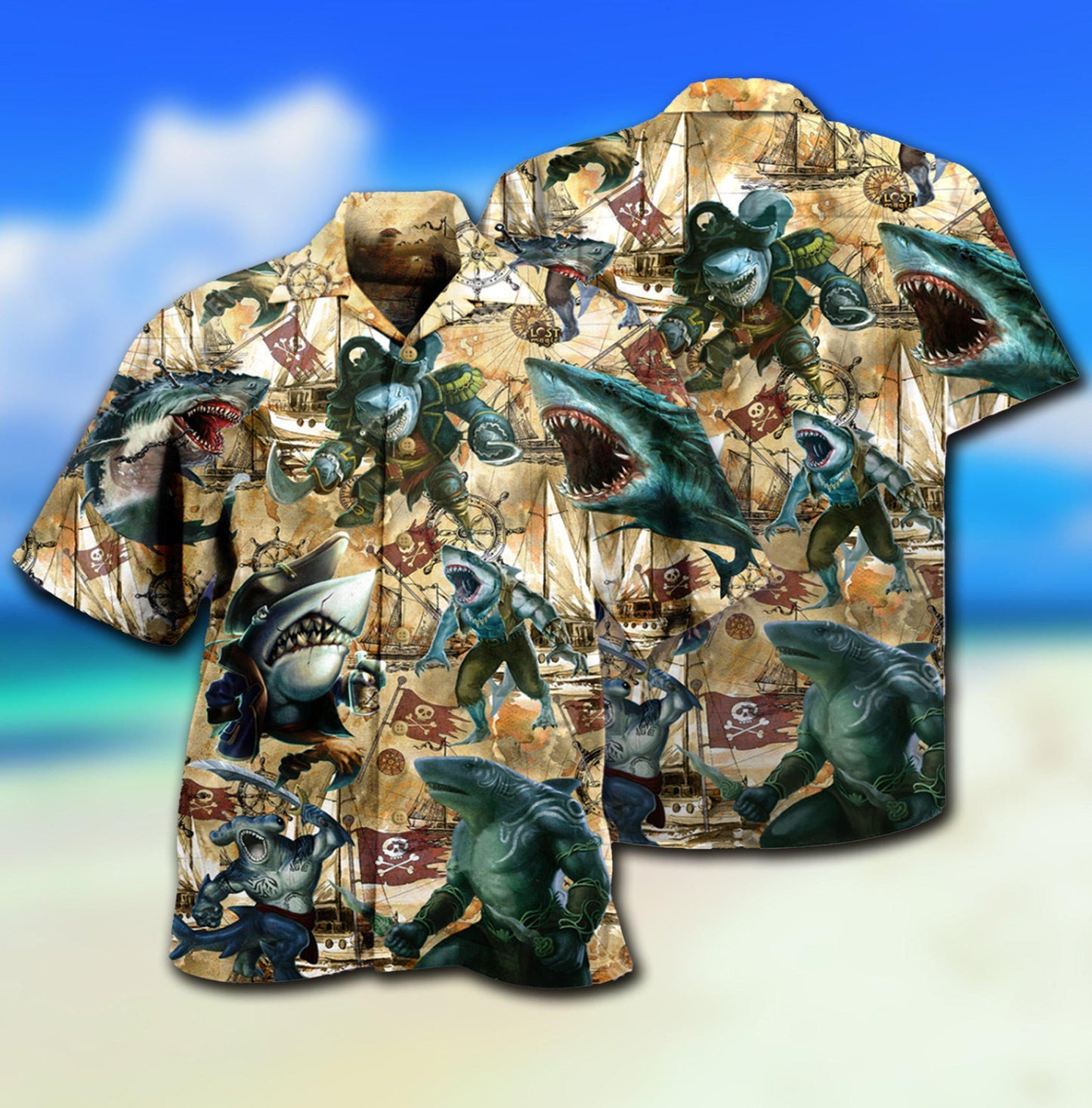Shark Be Jawsome Be A Shark - Hawaiian Shirt - Reefox