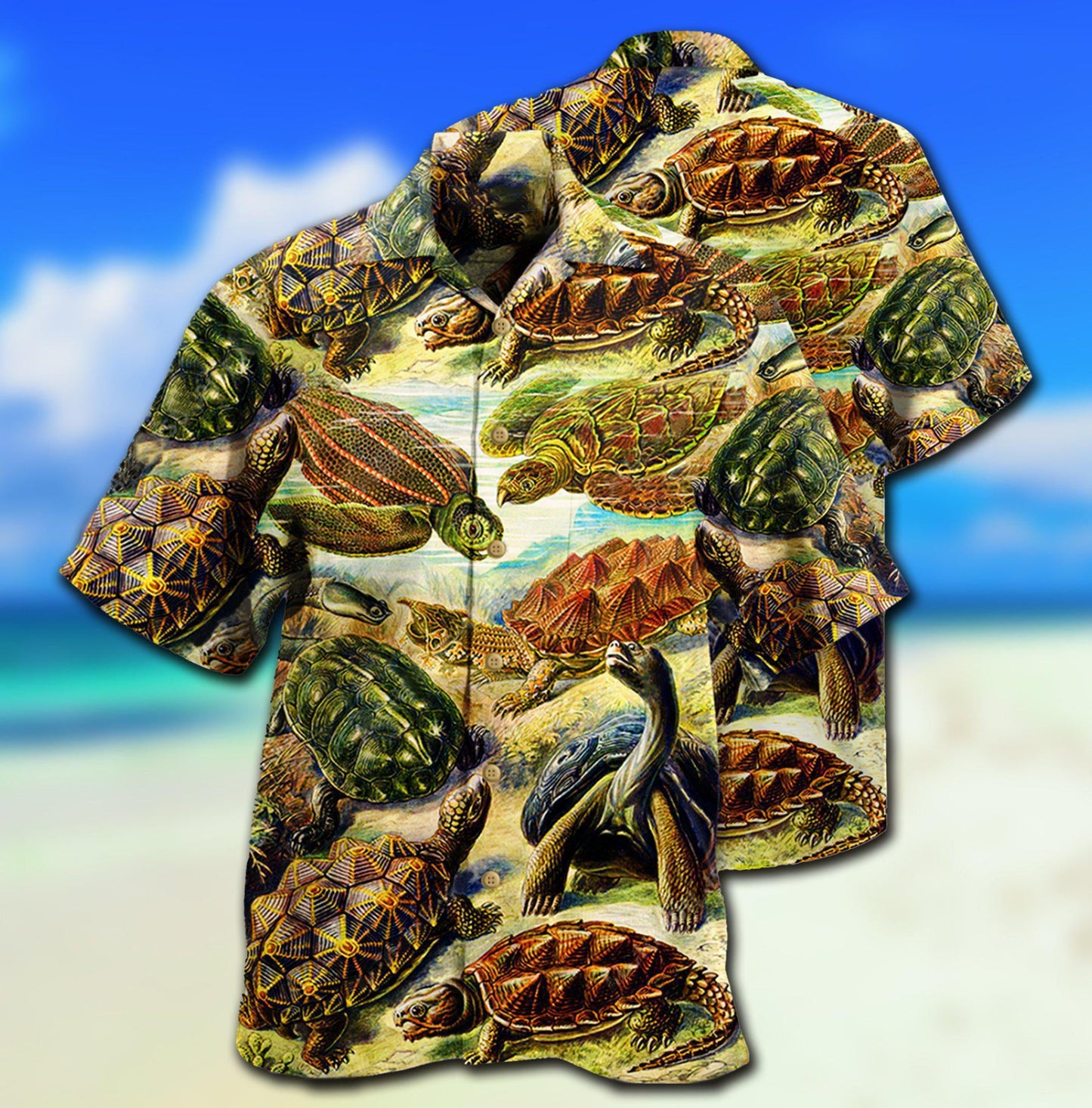 Turtle Be Not Afraid Of Going Slowly Beach - Hawaiian Shirt - Reefox