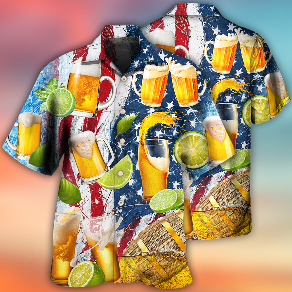 Beer Independence Day - Hawaiian Shirt - Reefox