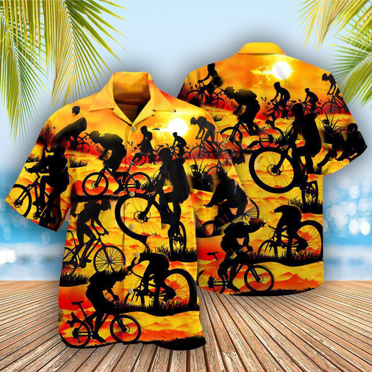 Bicycle It's Not A Race It's A Journey On The Sunset - Hawaiian Shirt - Reefox