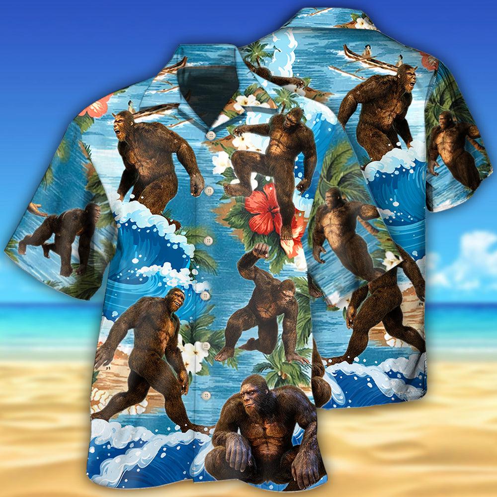 Bigfoot Tropical Style - Hawaiian Shirt - Reefox