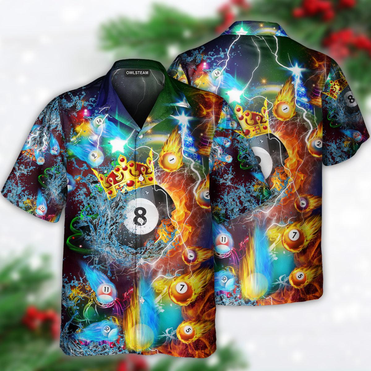 Billiard Fire And Water Merry Christmas - Hawaiian Shirt - Reefox