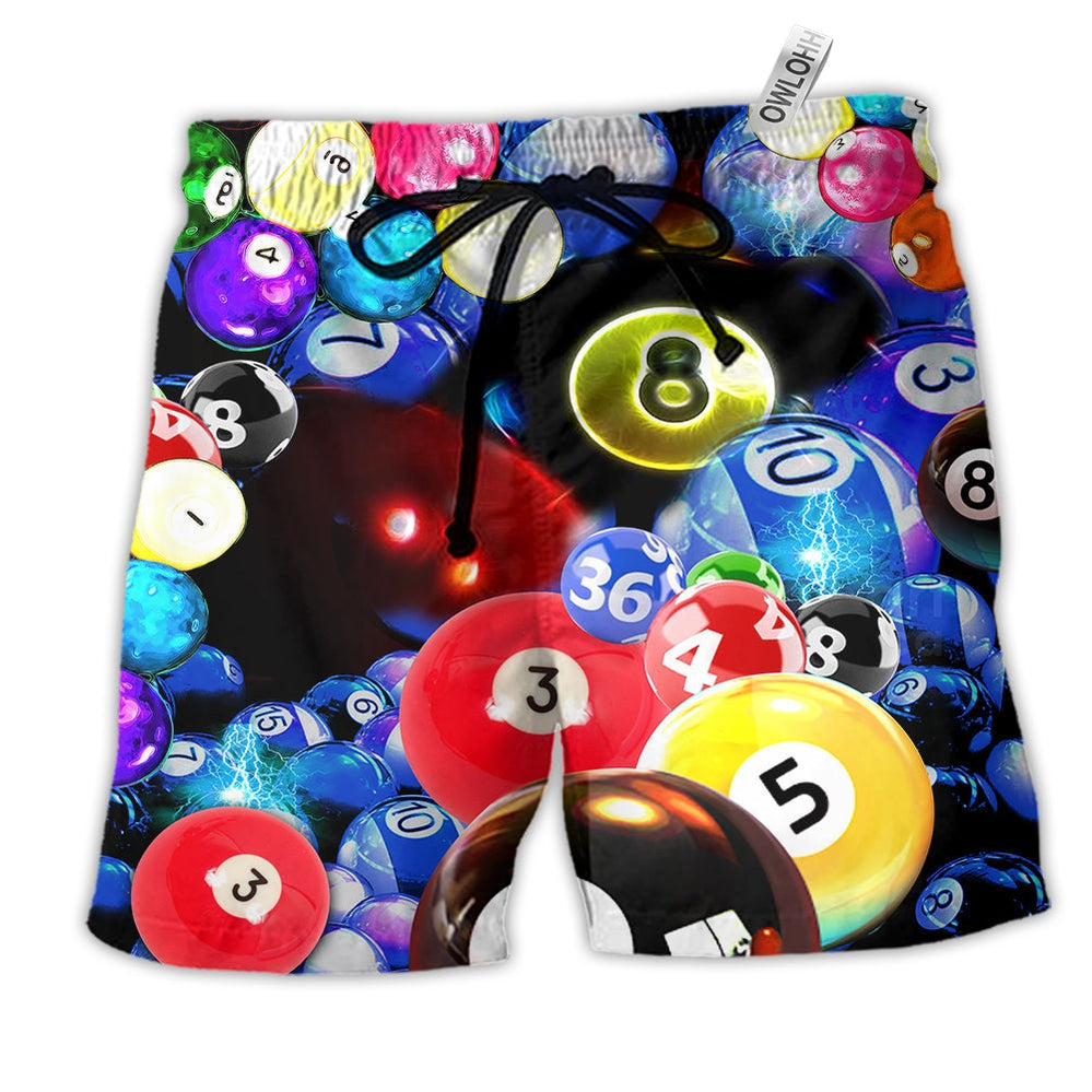Beach Short / Adults / S Billiard Is Calling Us - Beach Short Reefox - Owls Matrix LTD