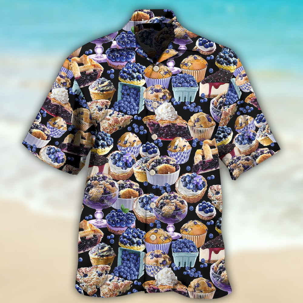 Baking Blueberry Cupcake Baking Lover - Hawaiian Shirt - Reefox
