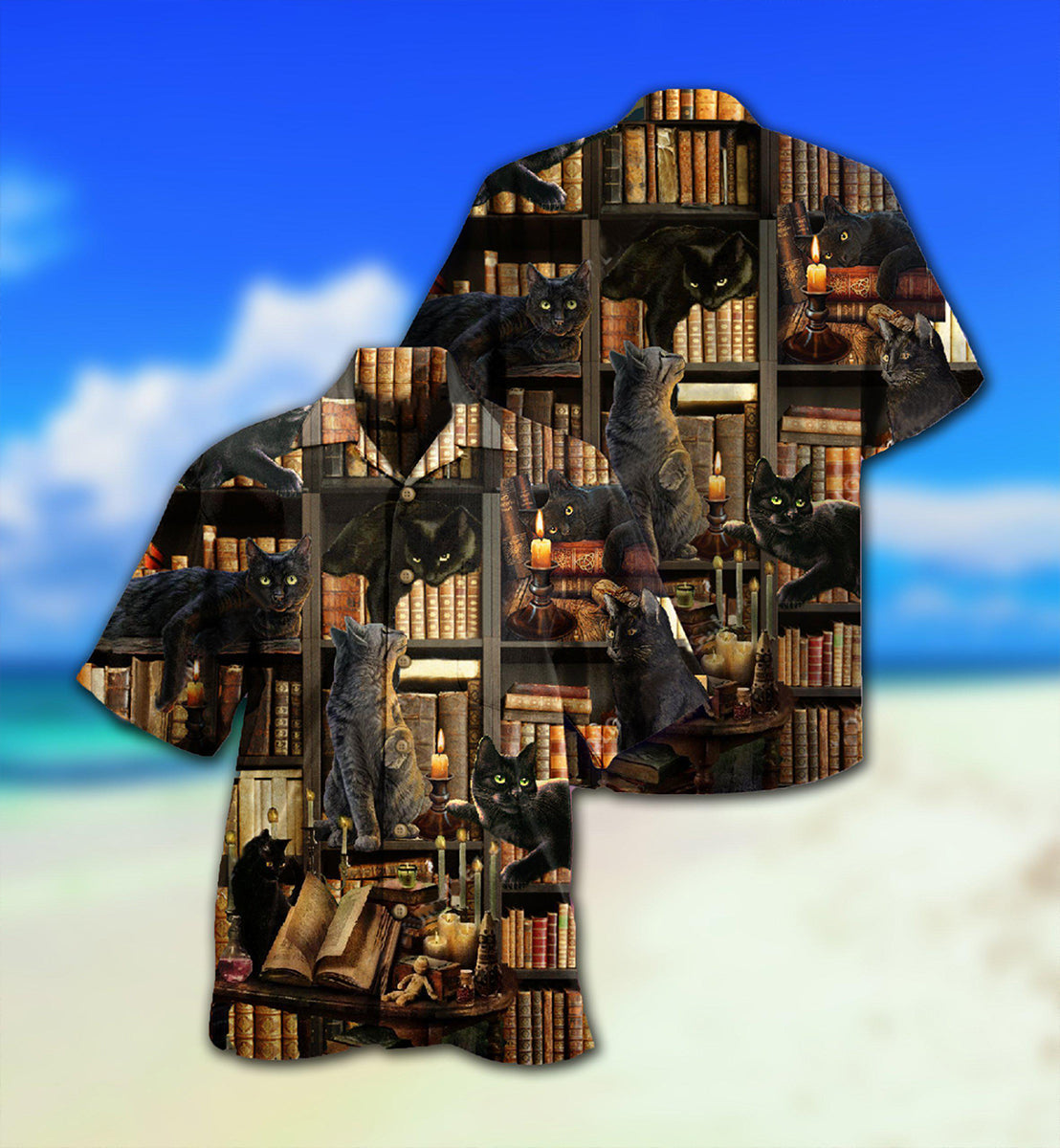 Book Cats Love Book Everytime - Hawaiian Shirt - Reefox