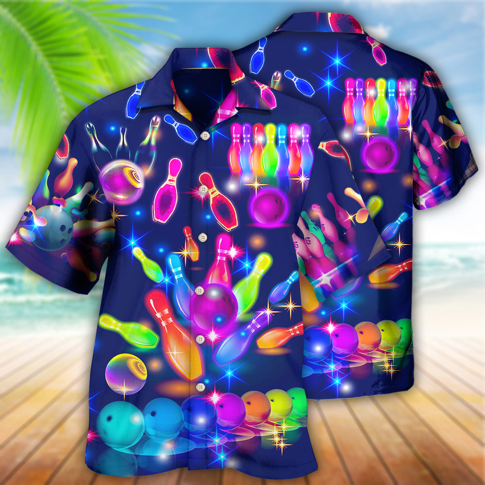 Bowling Neon Style - Hawaiian Shirt - Reefox