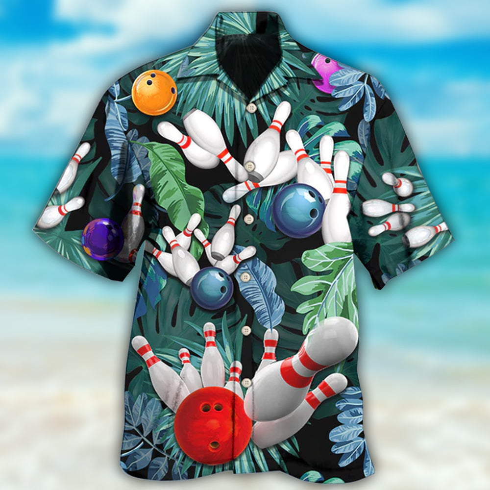 Bowling Tropical Leaf I'm So Happy - Hawaiian Shirt - Reefox