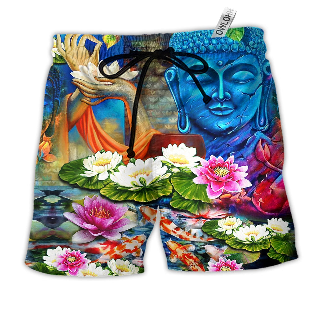 Beach Short / Adults / S Buddha What You Think You Become - Beach Short Reefox - Owls Matrix LTD